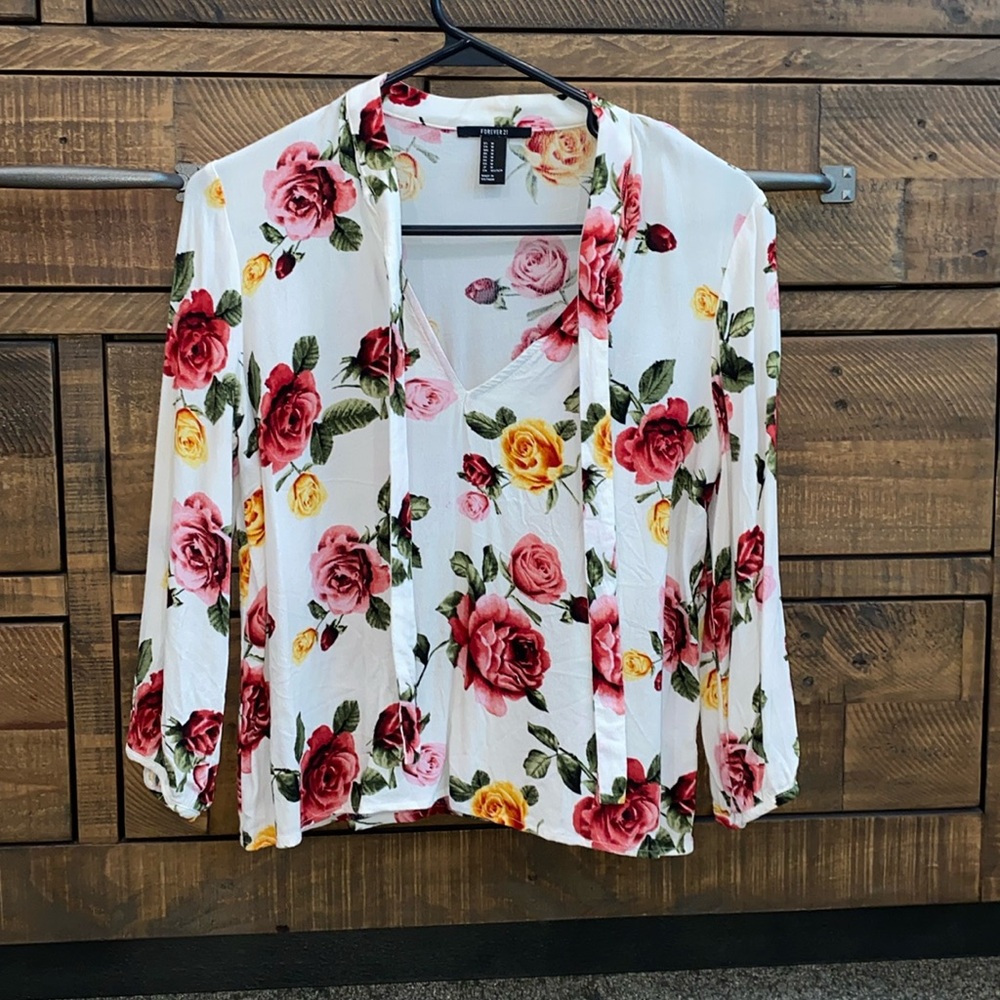 Forever 21 floral blouse